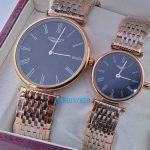 Longines Elegance La Grande Black Dual Tone Couple Watch