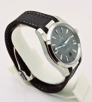 OMEGA SEAMASTER AQUA TERRA GREY RUBBER STRAP SWISS AUTOMATIC WATCH - Image 5