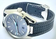 OMEGA SEAMASTER AQUA TERRA GREY RUBBER STRAP SWISS AUTOMATIC WATCH - Image 6