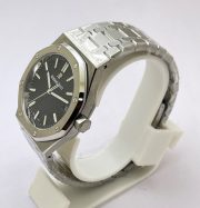 Audemars Piguet Royal Oak Steel Black Swiss ETA Valjoux 7750 Automatic Watch - Image 4