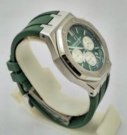 Audemars Piguet Chronometer Green Rubber Strap Watch - Image 5
