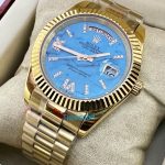 Rolex Day Date Turquoise Diamond Roman
