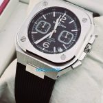 Bell & Ross BR05 Black Rubber Strap Chronograph Watch