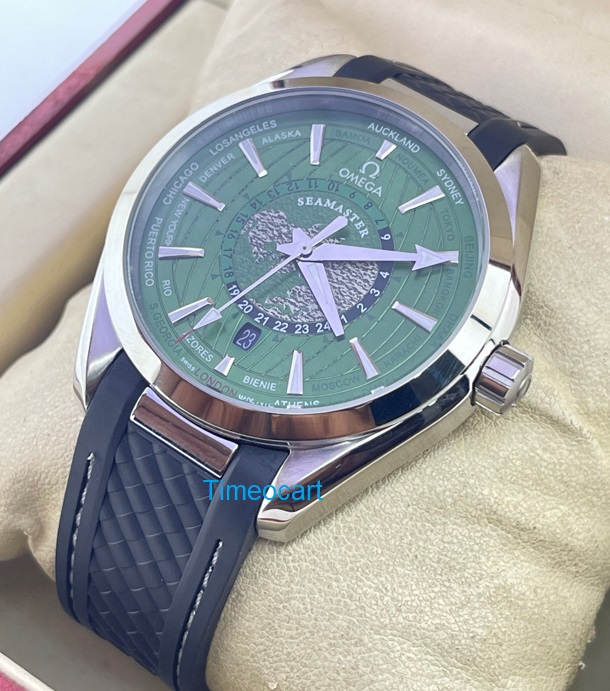 OMEGA SEAMASTER AQUA TERA WORLD TIME GREEN