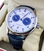 Portuguese Power Reserve White Dial Leather Strap 2 Swiss Automatic