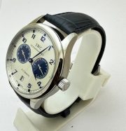 I W C Portuguese Power Reserve White Dial Leather Strap 2 Swiss Automatic Watch - Image 4