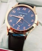 Patek Philippe GMT Annual Calendar Sun Moon Blue Dial Swiss Automatic Watch