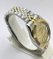 Rolex Date-Just Golden Fluted Motif Swiss Automatic Watch - Image 5