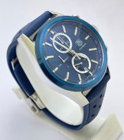 Tag Heuer Calibre 1887 Blue Rubber Strap Watch - Image 4