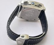 Tag Heuer Monaco Caliber 12 Leather Strap Watch - Image 7