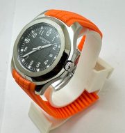 Patek Philippe Aquanaut Orange Rubber Strap Watch - Image 3