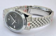 Rolex Date-Just Roman Mark Grey Steel Swiss Automatic Watch - Image 5