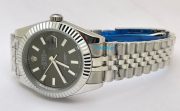 Rolex Date-Just Stick Mark Grey Steel Swiss Automatic Watch - Image 5
