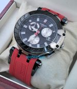 Tissot T-Race Chronograph Red Rubber Strap Watch