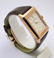Jaeger Lecoultre Reverso Tribute Duoface Swiss ETA 7750 Valjoux Movement Watch - Image 5