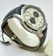 Breitling Premier B01 Chronograph 42 White Dial Leather Strap Watch - Image 4