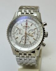 Breitling Navitimer Chronograph White Steel Watch - Image 3