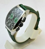 Franck Muller Casablanca Chronograph Green Leather Strap Watch - Image 4