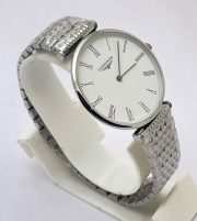 Longines Elegance La Grande White Steel Watch - Image 5