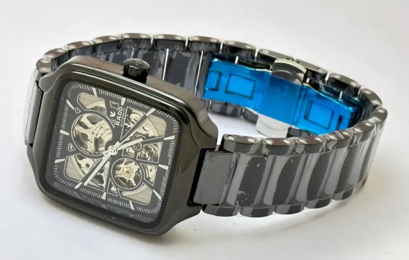 Rado True Square Open Heart Black Ceramic Swiss Automatic Watch - Image 6