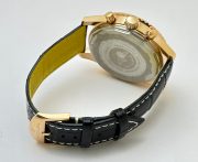 Breitling Navitimer Rose Gold Black Leather Strap Watch - Image 7