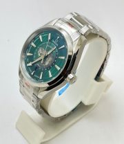 OMEGA SEAMASTER AQUA TERA WORLD TIME GREEN STEEL SWISS AUTOMATIC WATCH - Image 4
