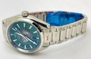 OMEGA SEAMASTER AQUA TERA WORLD TIME GREEN STEEL SWISS AUTOMATIC WATCH - Image 6