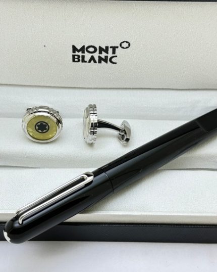 Mont Blanc Rollerball Pen Cufflink Combo - 2