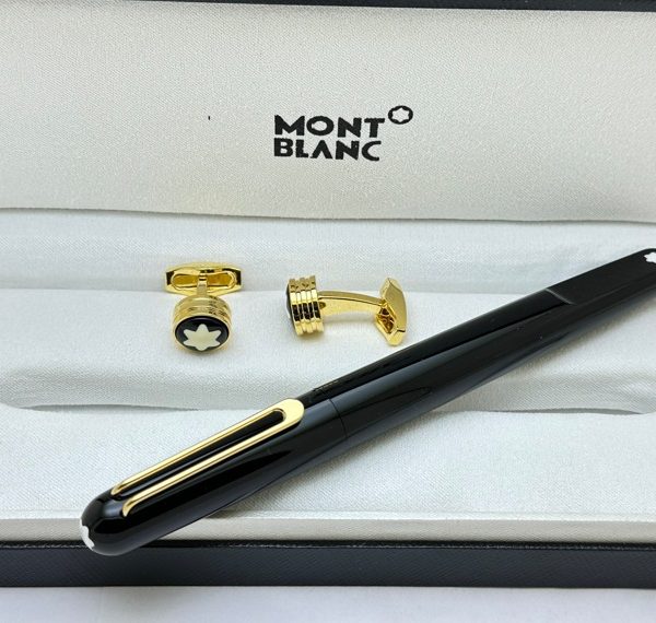 Mont Blanc Rollerball Pen Cufflink Combo - 1