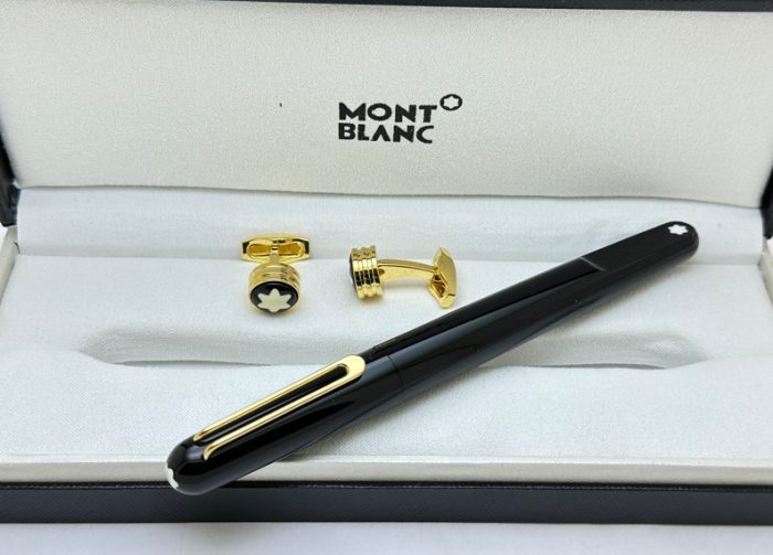 Mont Blanc Rollerball Pen Cufflink Combo - 1