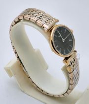 Longines Elegance La Grande Black Dual Tone Ladies Watch - Image 5