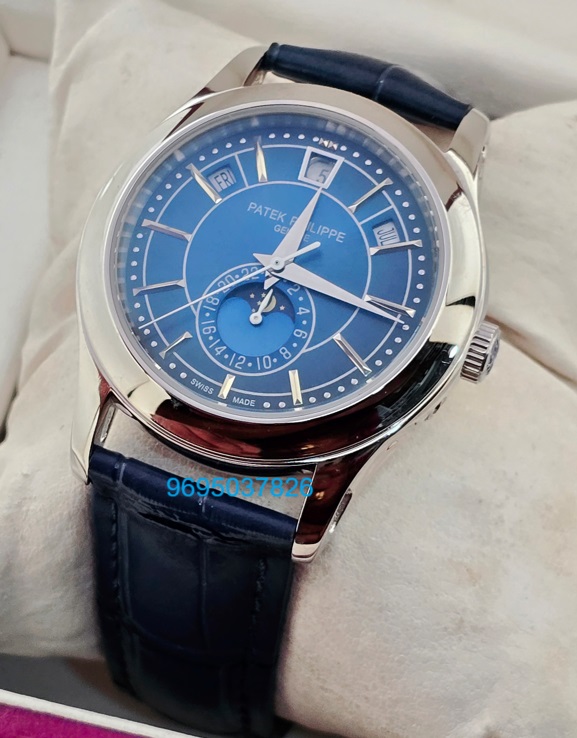 Patek Philippe Complications Annual Calendar Blue Swiss Automatic Watch