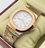 Patek Philippe Nautilus Rose Gold White Watch