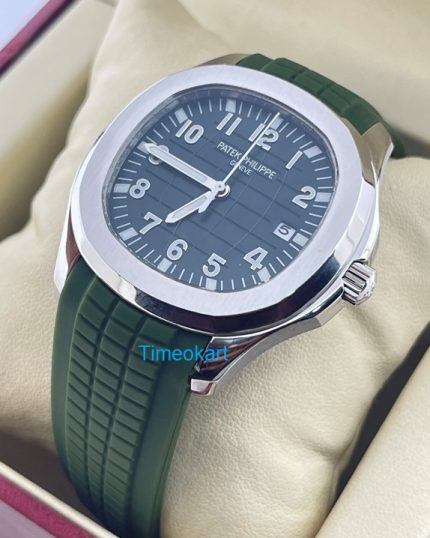 Patek Philippe Aquanaut Green Rubber Strap Swiss Automatic Watch