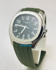 Patek Philippe Aquanaut Green Rubber Strap Swiss Automatic Watch - Image 3