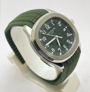 Patek Philippe Aquanaut Green Rubber Strap Swiss Automatic Watch - Image 5