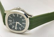 Patek Philippe Aquanaut Green Rubber Strap Swiss Automatic Watch - Image 6