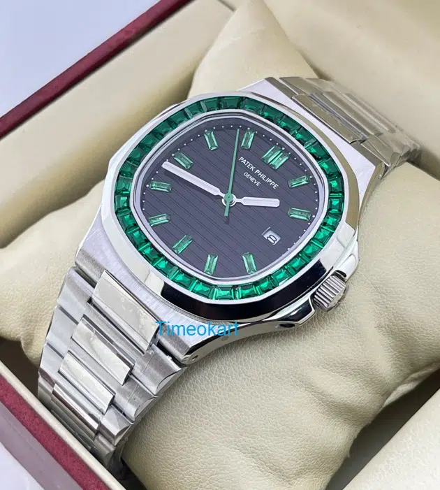 Patek Philippe Nautilus Green Emerald Swiss Automatic Watch