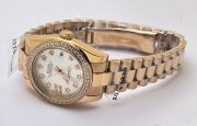 Rolex Datejust Diamond Bezel White Rose Gold Swiss Automatic Ladies Watch - Image 6