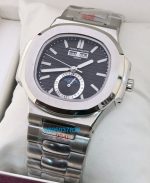 Patek Philippe Nautilus Annual Calendar Black Steel Swiss Automatic Watch