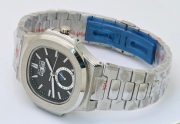 Patek Philippe Nautilus Annual Calendar Black Steel Swiss Automatic Watch - Image 6
