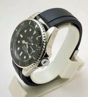 Rolex Submariner Black Rubber Strap Swiss Automatic Watch - Image 3