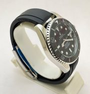 Rolex Submariner Black Rubber Strap Swiss Automatic Watch - Image 4