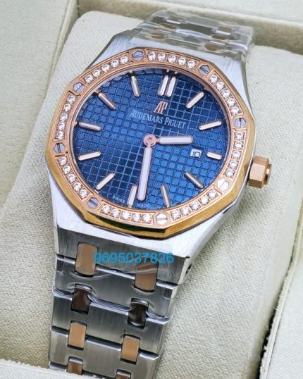 Audemars Piguet Royal Oak Diamond Blue Ladies Watch