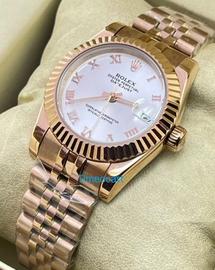 Rolex Datejust Roman Marker Rose Gold