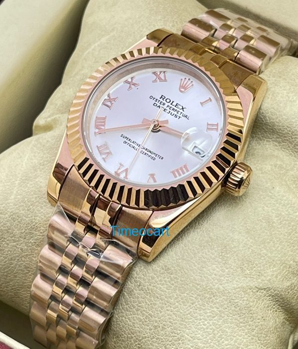 Rolex Datejust Roman Marker Rose Gold