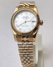 Rolex Datejust Roman Marker Rose Gold Swiss Automatic Ladies Watch - Image 3