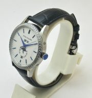 Patek Philippe GMT Annual Calendar Sun Moon Diamond Bezel White Dial Swiss Automatic Watch - Image 4