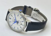 Patek Philippe GMT Annual Calendar Sun Moon Diamond Bezel White Dial Swiss Automatic Watch - Image 6