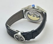 Patek Philippe GMT Annual Calendar Sun Moon Diamond Bezel White Dial Swiss Automatic Watch - Image 7